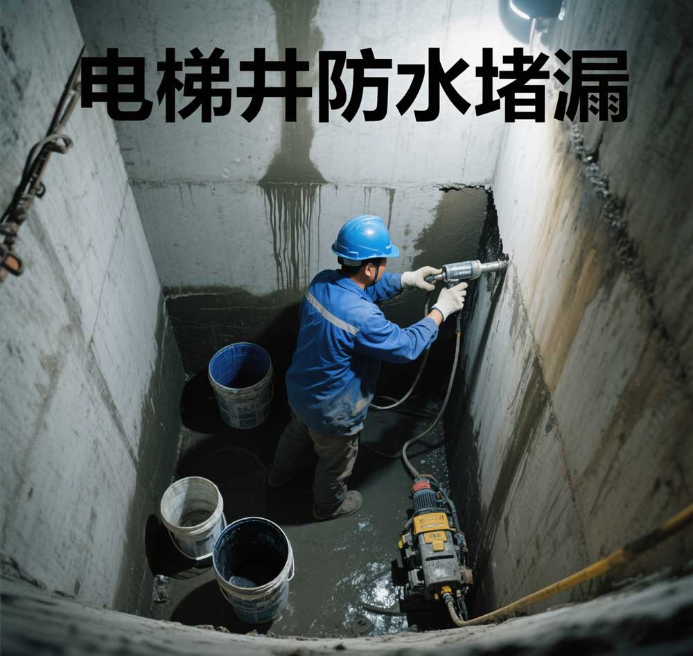 电梯井防水堵漏，朝阳专业电梯井漏水维修公司